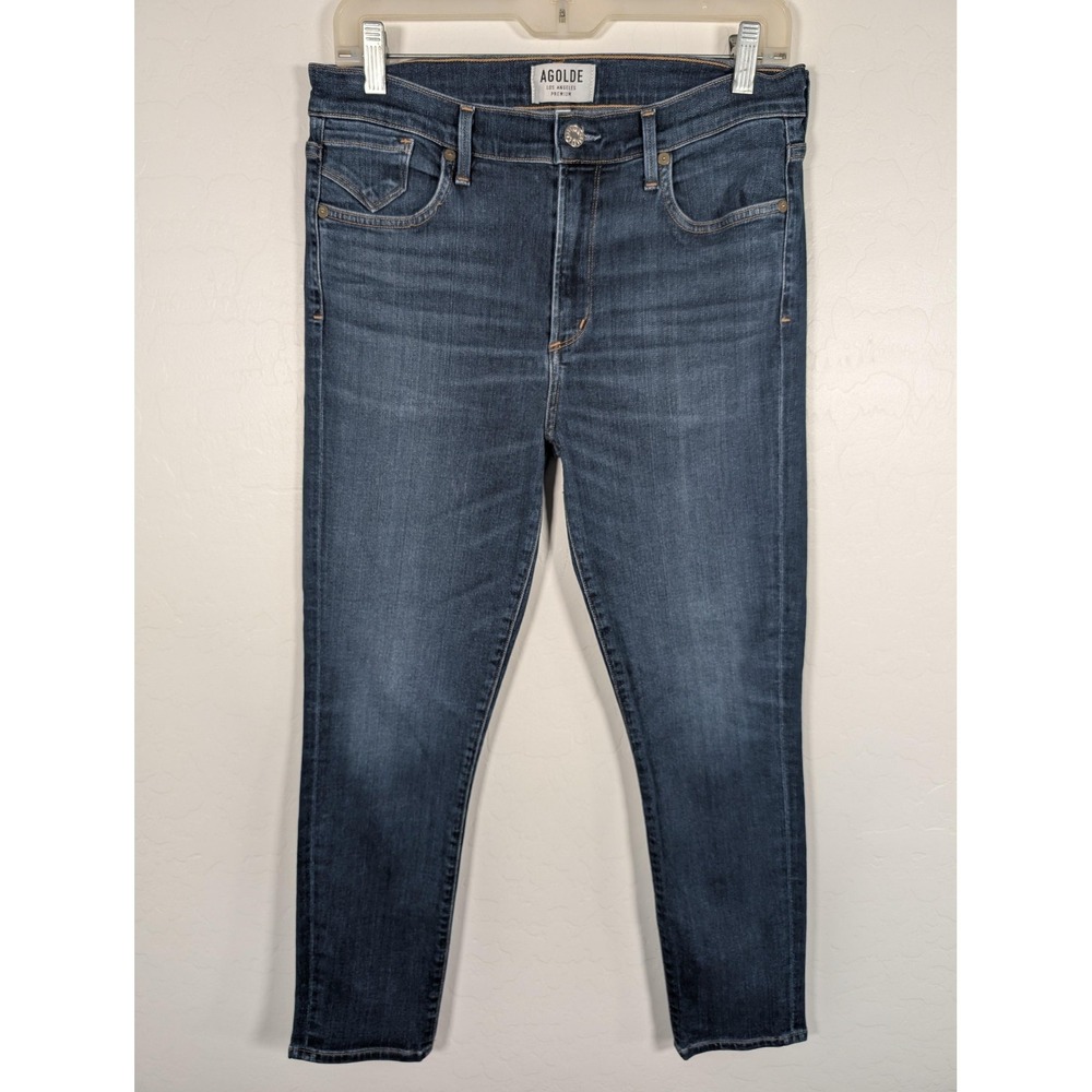 AGOLDE Jeans Womens 30 Blue Stretch Skinny Premium Denim Made USA Tencel Rayon
